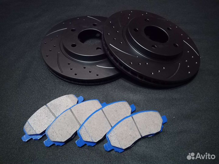 Тормозные диски mitsubishi lancer sport + керамика