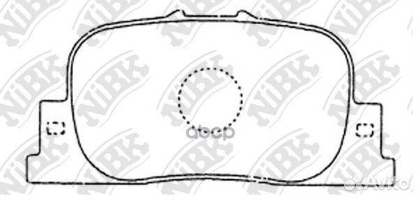 Колодки тормозные дисковые зад PN1431 NiBK