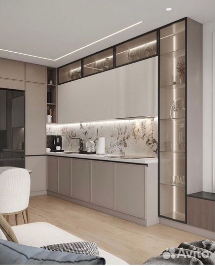 Встроенный кухонный гарнитур