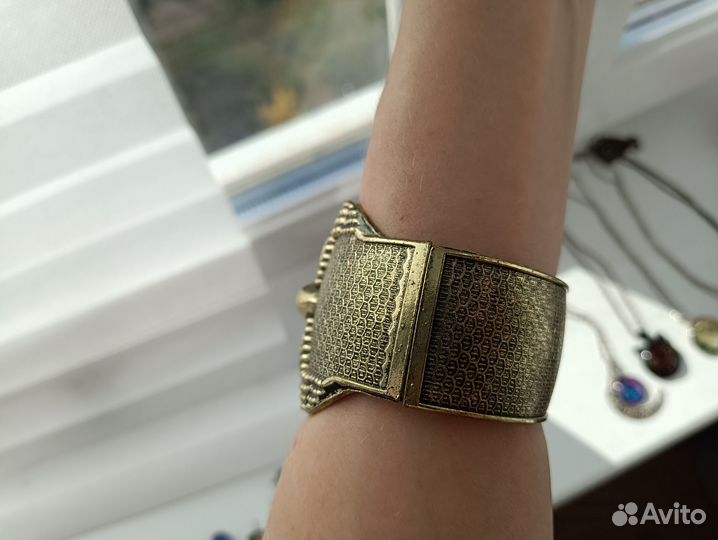 Браслет сова широкий