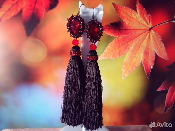 Серьги-кисти (ручной работы) в ассортименте