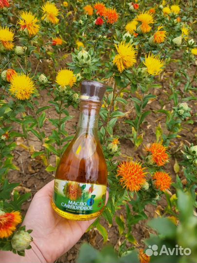 Масло Сафлоровое растительное пищевое