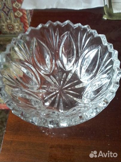 Корзина Салатник Розетки Хрусталь СССР Богемия