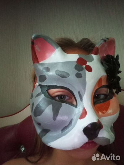 Маска для квадробики кошка