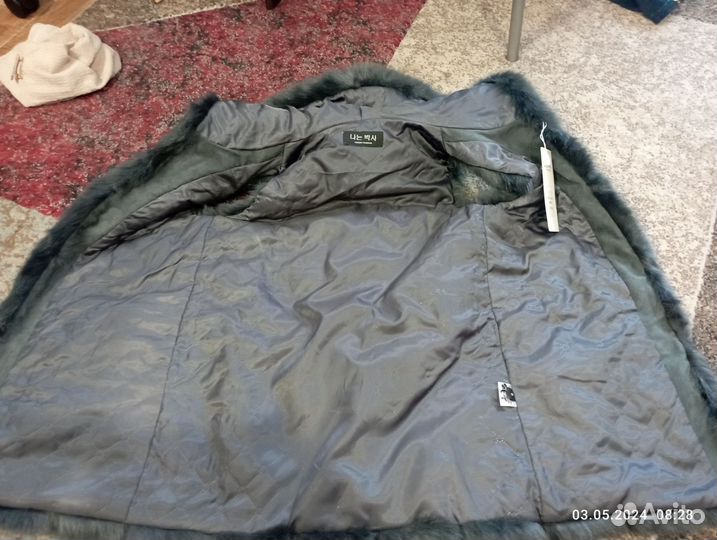 Меховая искусственная жилетка размер М