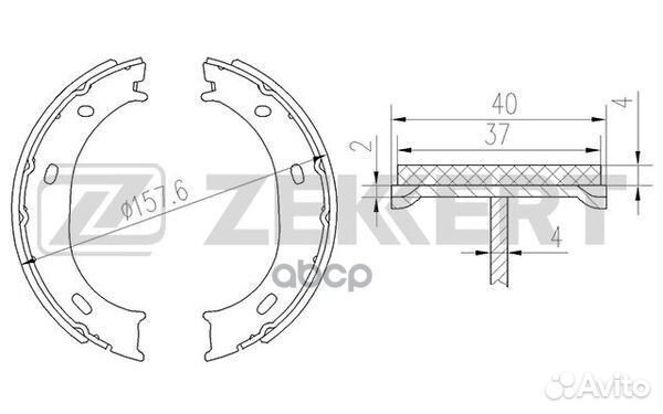 Колодки торм. бараб. задн. MB A-Class (168) 01
