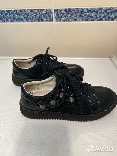 Полуботинки/Ботинки для девочки кожаные