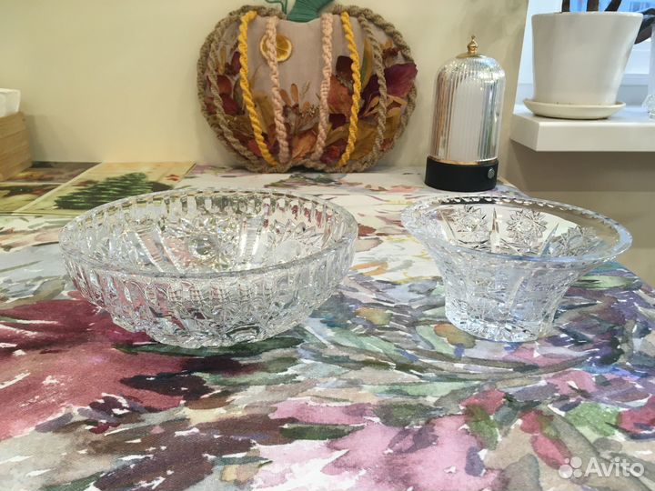 Хрустальная посуда СССР, стеклянная жаропрочная по