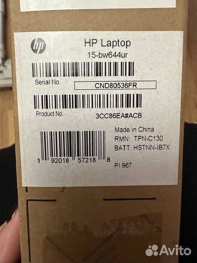 Ноутбук hp