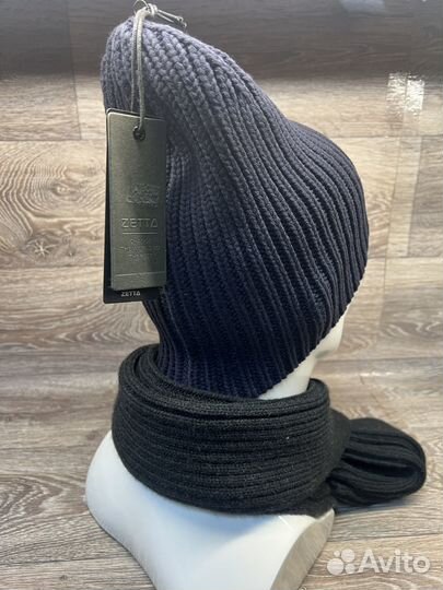 Шапка вязаная из хлопка, Zetta