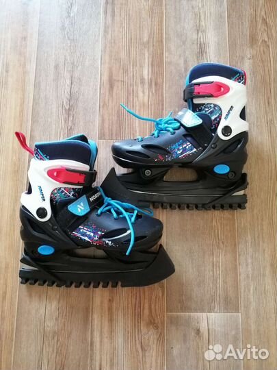 Коньки детские раздвижные размер 30-33