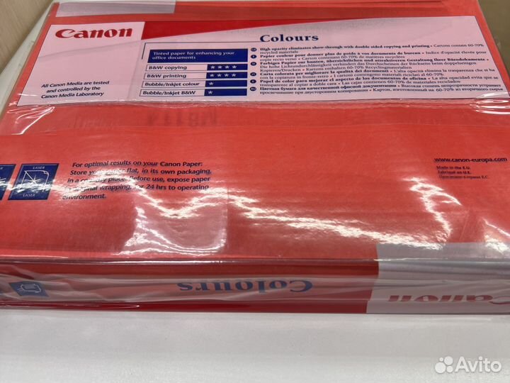 Бумага А4 Красный Canon