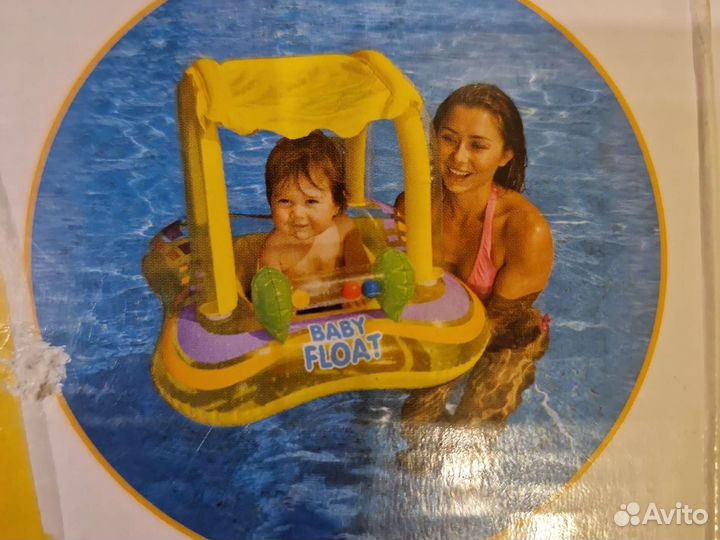 Круг для плавания детский с крышей