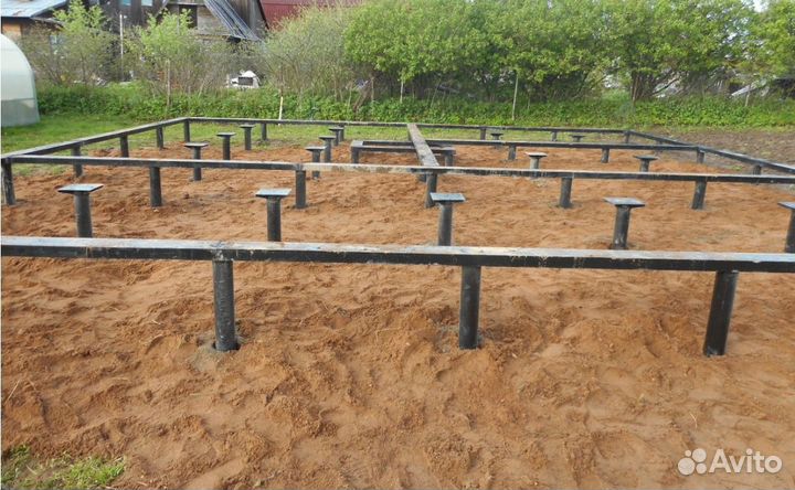 Винтовые сваи, геошурупы с установкой