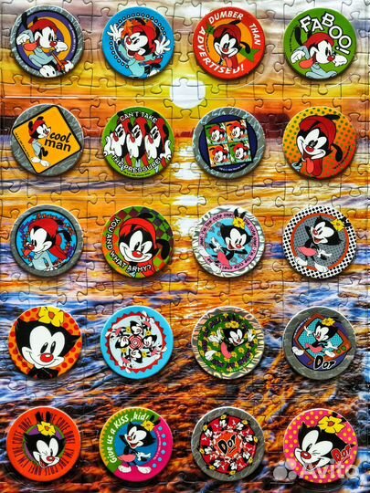 Фишки Animaniacs Pog 1995 г полная коллекция 60/60