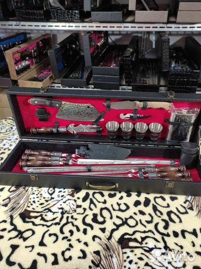 Шашлычный набор для пикника в чемодане