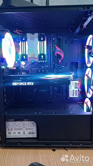 Игровой пк Rtx 3060ti+Ryzen 5500+16озу+м2 ссд