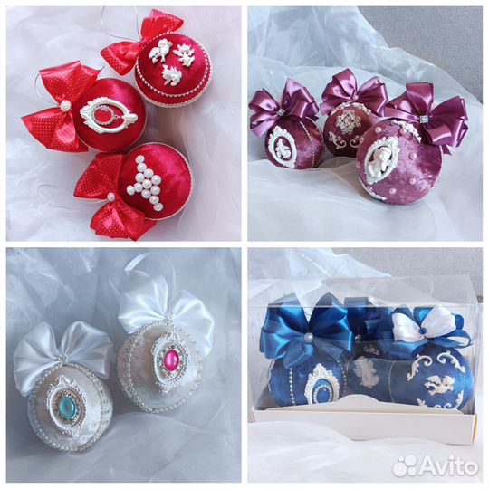 Елочные игрушки ручной работы