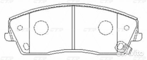Ckcr-13 GK0099 Колодки тормозные дисковые п