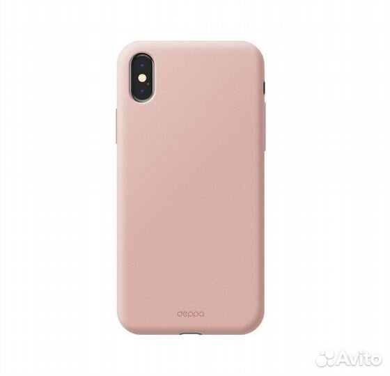 Накладка Case Air deppa для iPhone X (роз.золото)