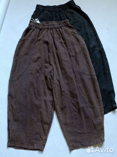 Брюки варёный лён бохо