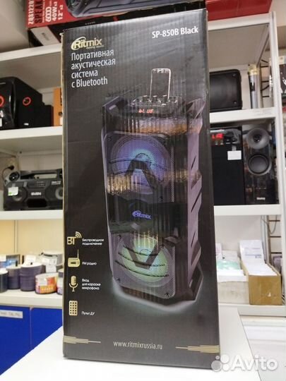 Портативная Колонка ritmix SP-850 100watt Караоке