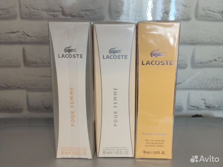 Lacoste pour femme eau de parfum 90мл