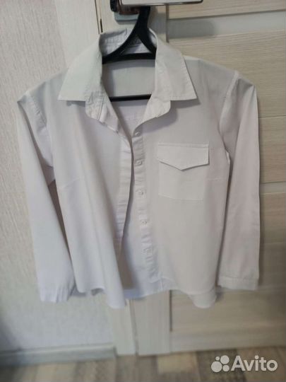 Блузка белая школьная 146