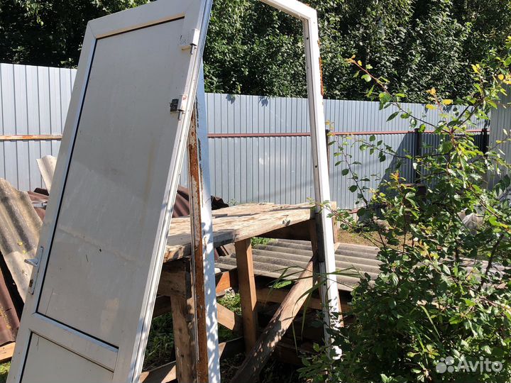 Дверь пластиковая пвх входная бу 2280/960