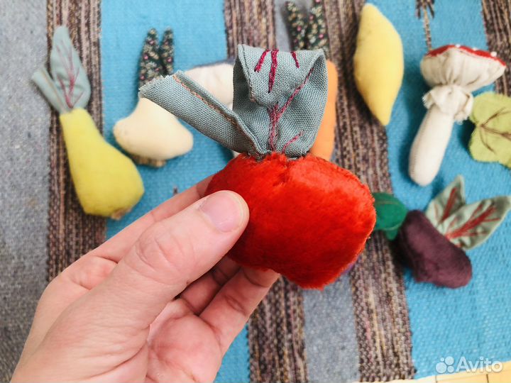 Развивающие игрушки фрукты-овощи ручная работа