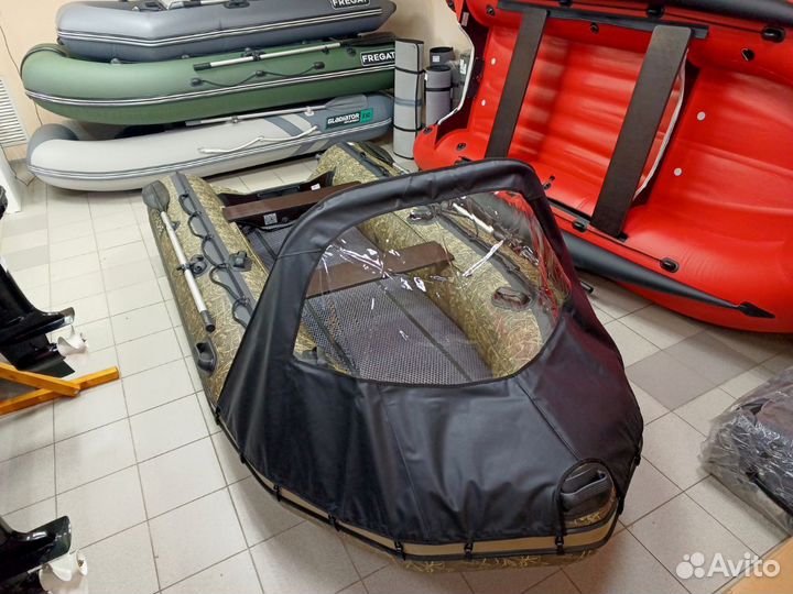 Лодка апаче 3500 нднд с носовым тентом