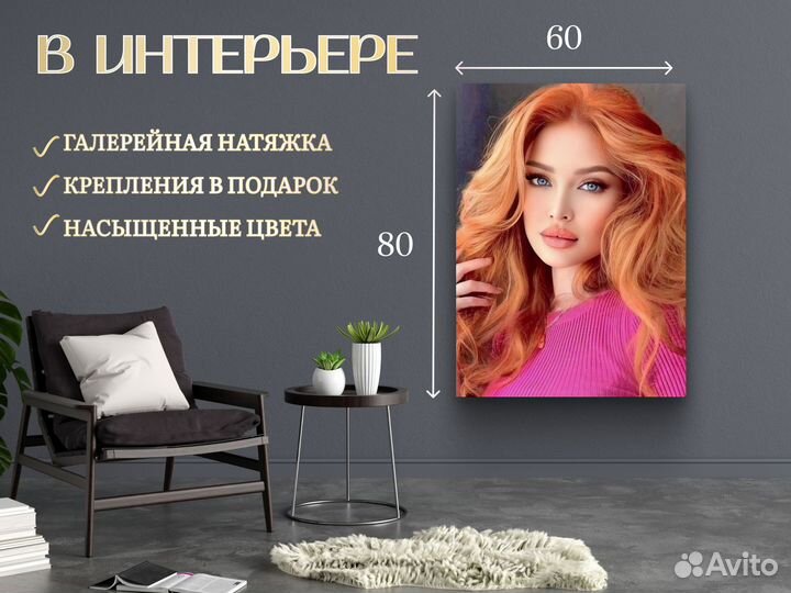 Портрет на холсте по фото