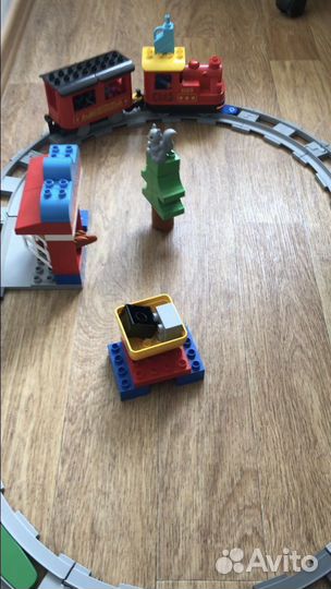 Lego duplo town поезд на паровой тяге