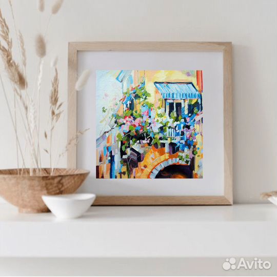 Картина маслом пейзаж Картина с природой 20х20