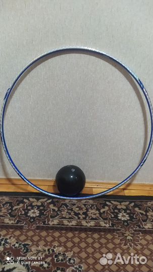 Мяч sasaki 18.5 см и обруч chacott 80см