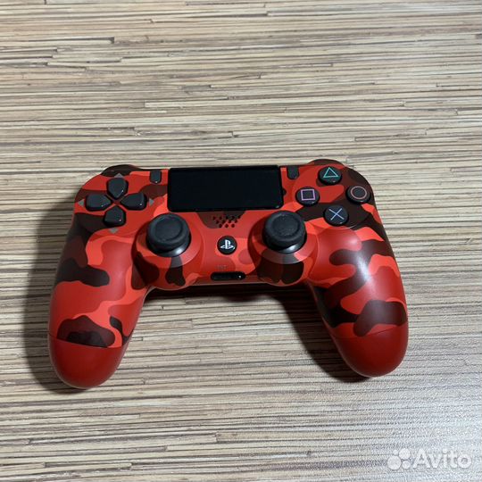Оригинальный Геймпад/Джостик PS4 Красный Камуфляж