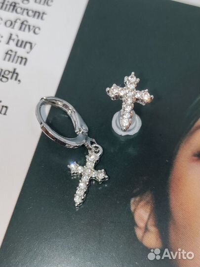 Набор кулон и серьги в стиле У2К