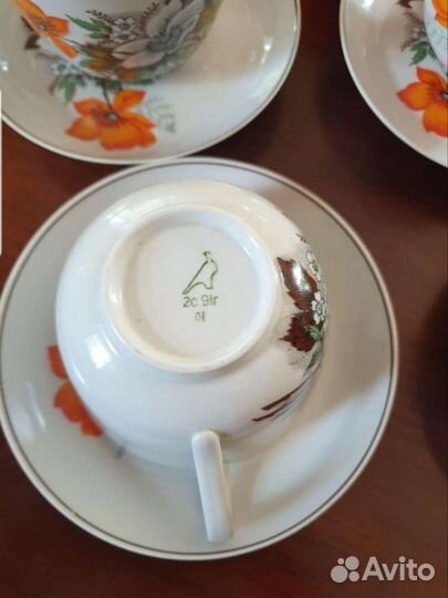 Фарфоровые чашки Дулёво