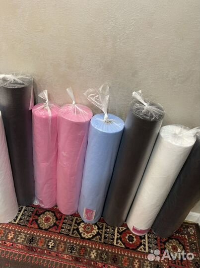 Простыни одноразовые спанбонд в рулоне 100 шт