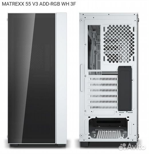 Корпус DeepCool matrexx 55 V3 ADD-RGB WH 3F Midito