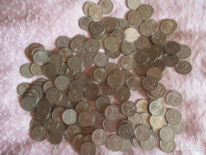 Монетки России 5 и 1 копейки
