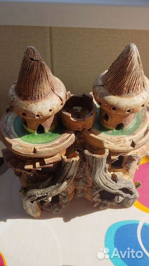 Декорации для аквариума здания