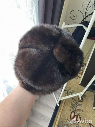 Норковая шапка мужская