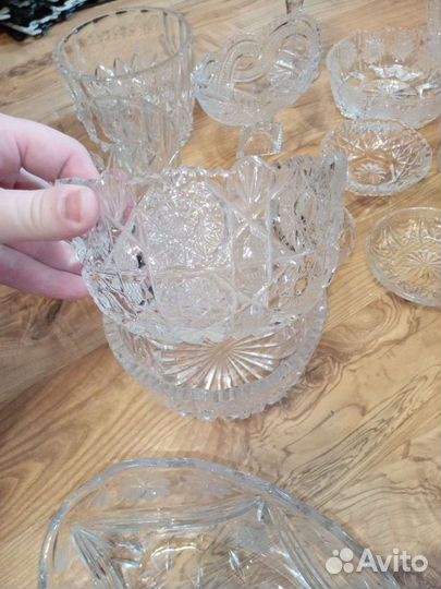 Хрустальные салатники,конфетницы и тд СССР