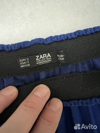 Плиссированная юбка zara размер s