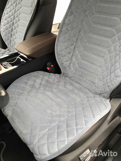 Накидки из Велюра Анаконда Серые