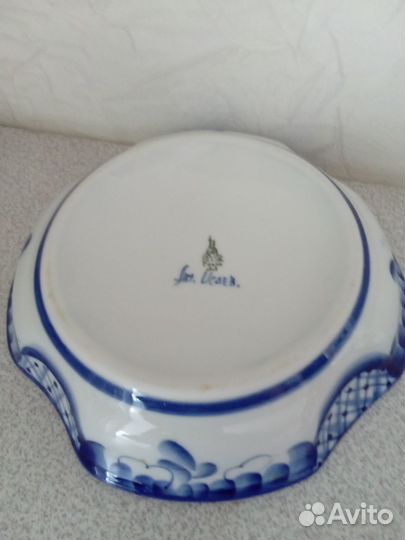 Блюдо под заливное/ Салатники гжель