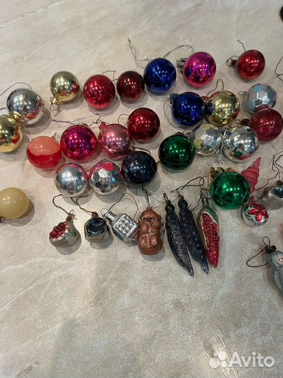 Елочные игрушки СССР одним лотом
