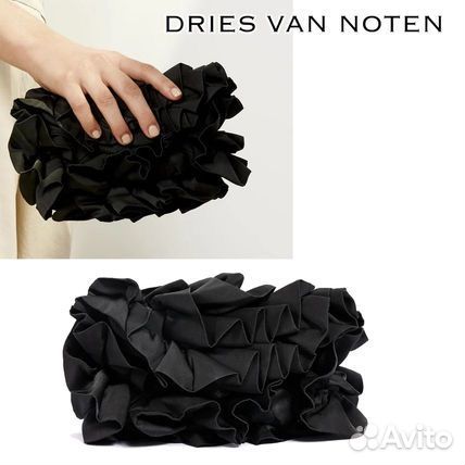 Клатч dries van noten шелк новый