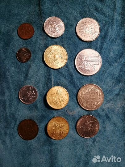 Монеты Франции,Италии,Австрии